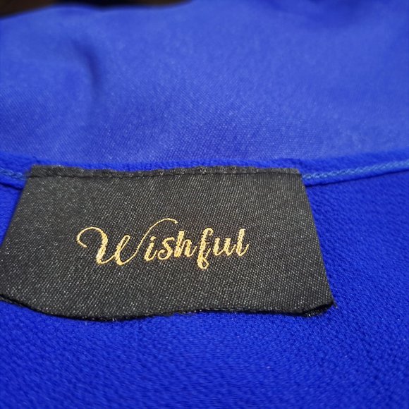 Wishful Women Mini Lining Dress Royal Blue Color Preowned Good Condition - Picture 7 of 7